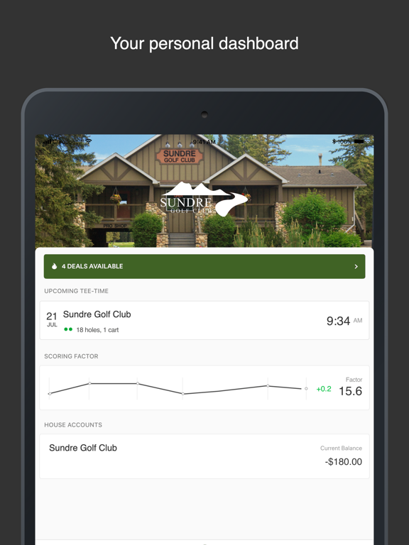Sundre Golf app screenshot 3