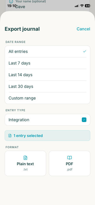 Therapy Tracker: Session Prep Screenshot 2 of 4