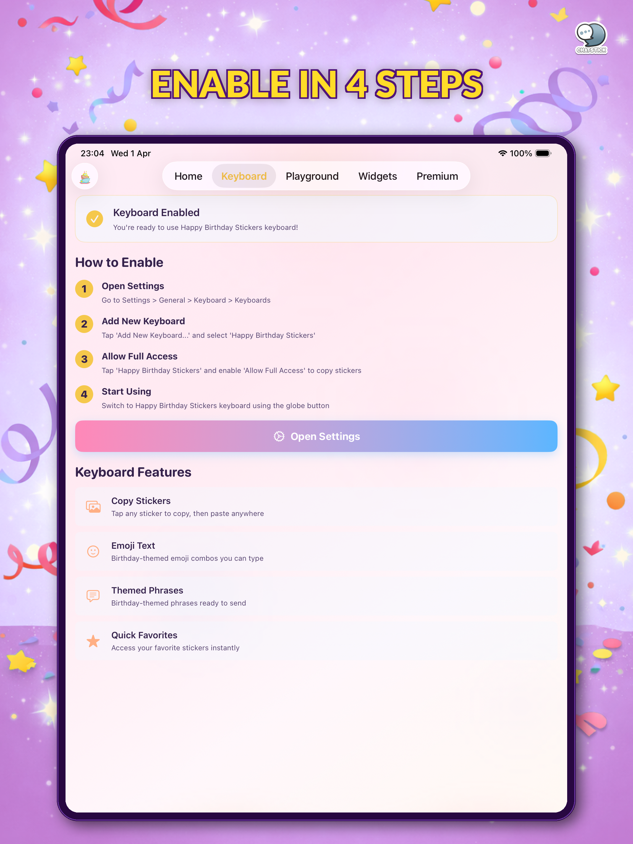 Happy Birthday Stickers by CS screenshot 15
