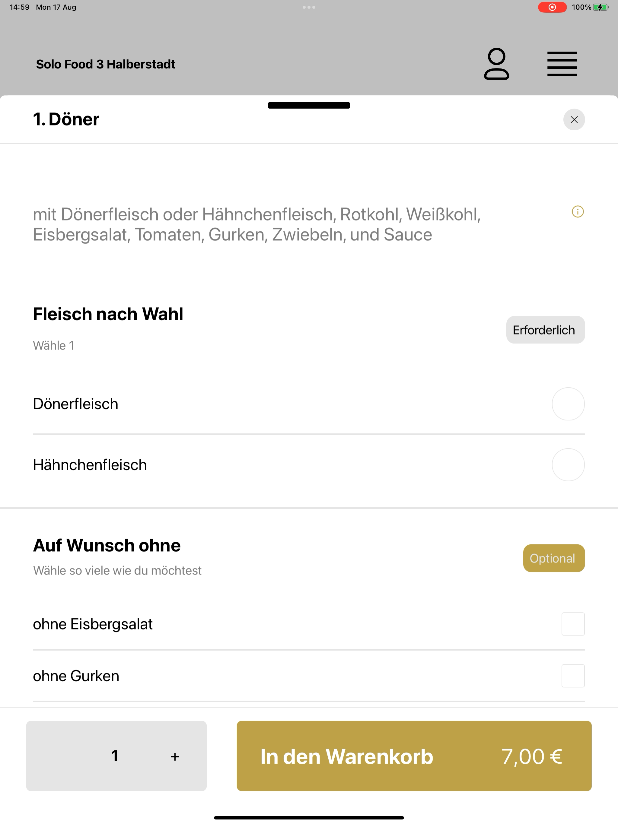 Solo Food 3 Halberstadt screenshot 15