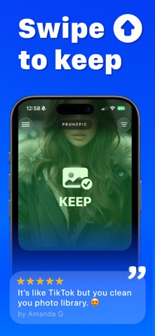 Delete Photo Swipe | PrunePic iPhone screenshot