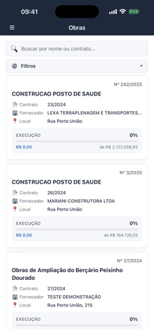 GovView Obras iPhone screenshot