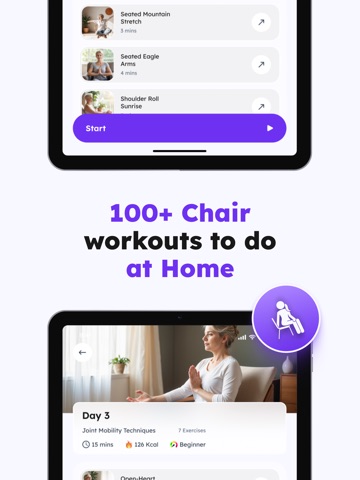 Chair Yoga for Seniors iPad screenshot