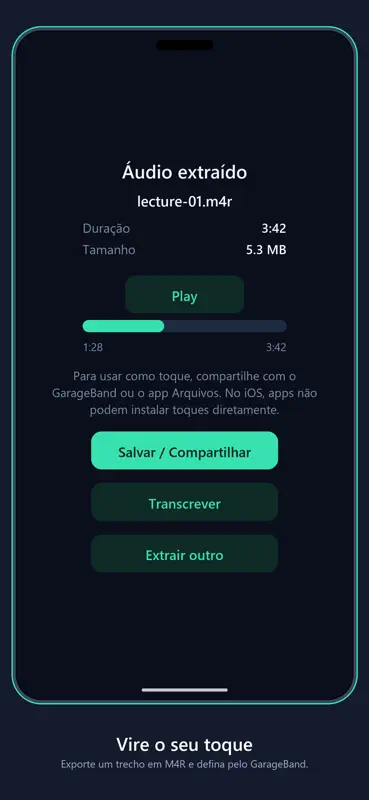 SoundPull: Extrair áudio screenshot 3 of 8