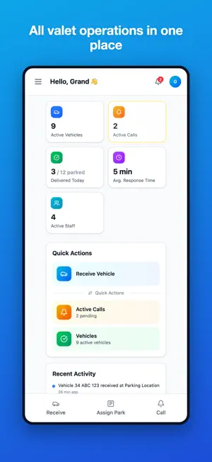ValeApp Business screenshot 1