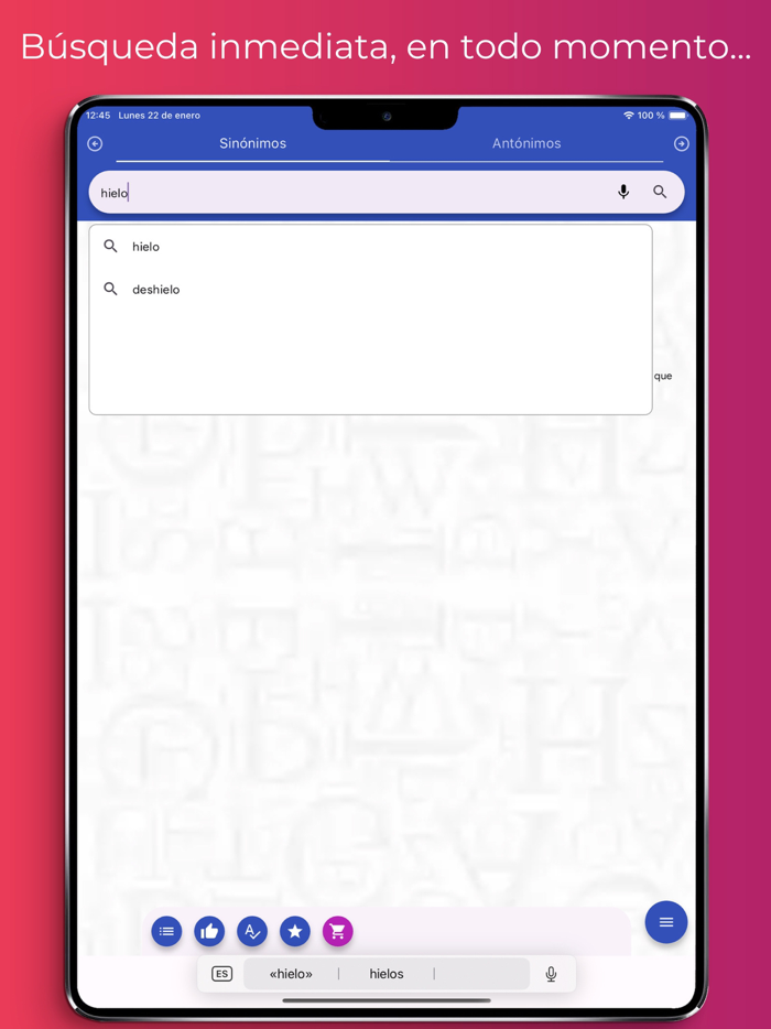 Sinónimos y Antónimos Offline