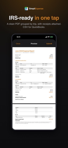SimpliExpense screenshot