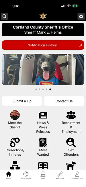 Cortland County Sheriff screenshot 1