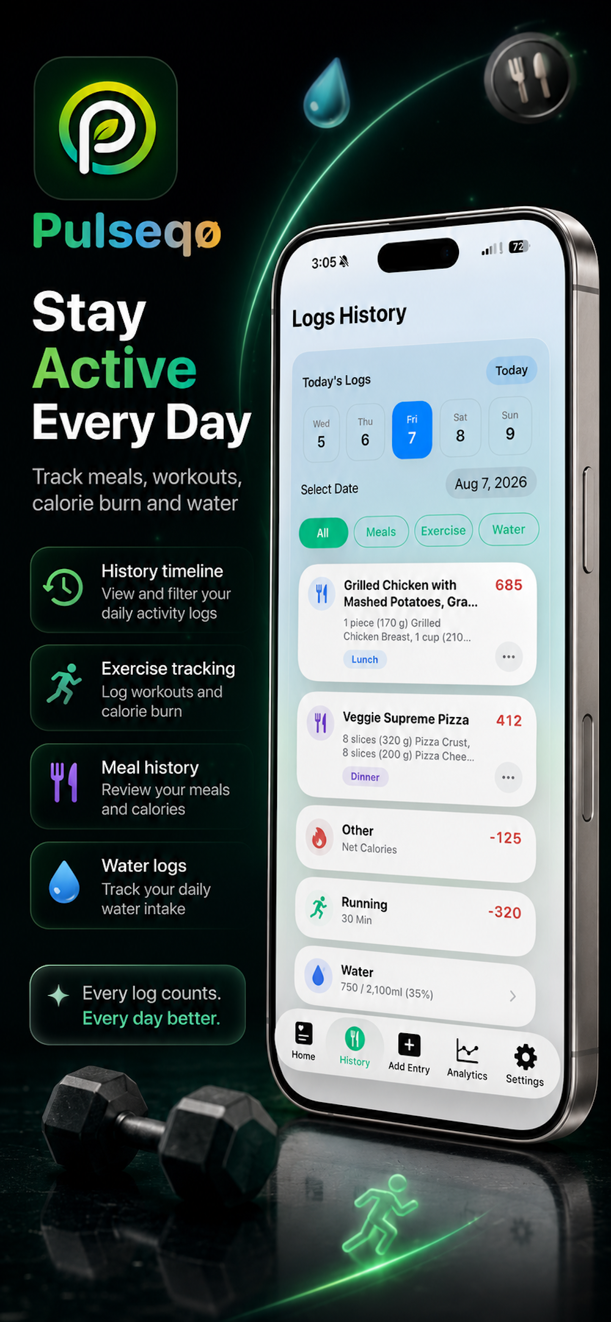Pulseqo: AI Calorie Tracker screenshot 6
