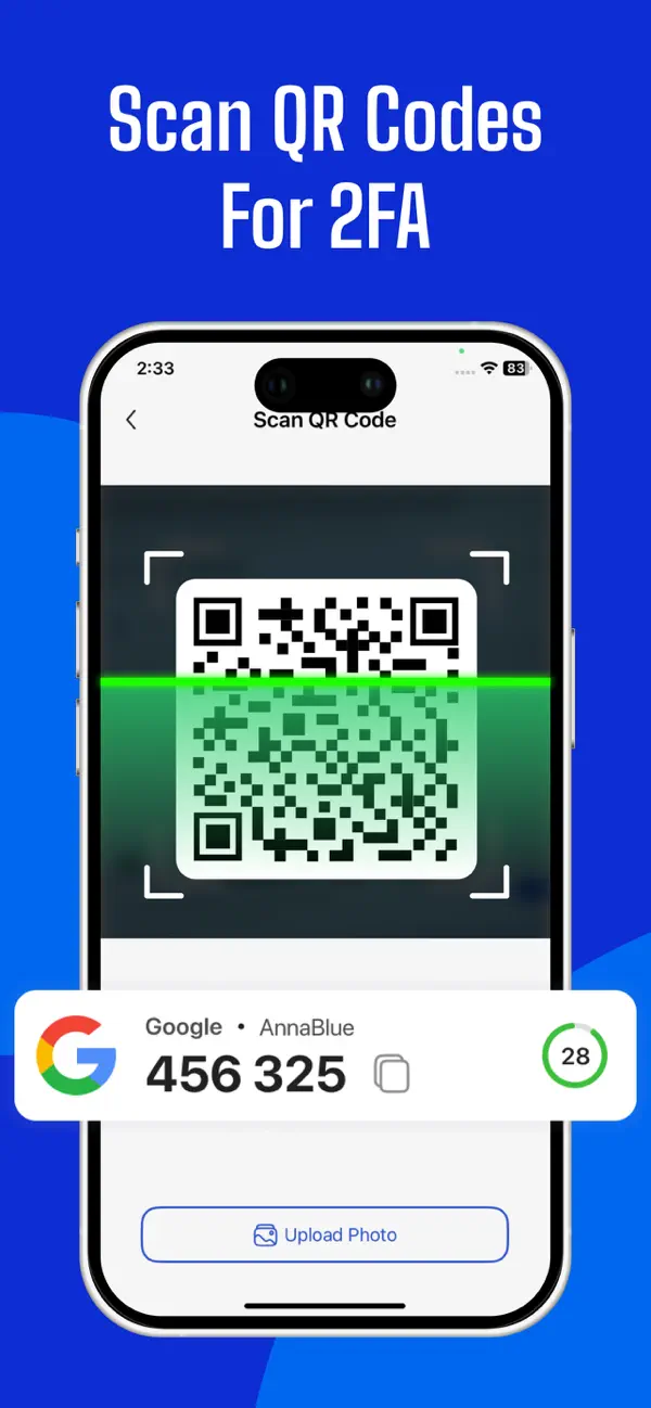 Screenshot #3 pour Authenticator App: Secure 2FA