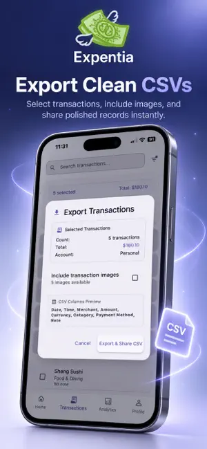 Expentia – AI Receipt Scanner screenshot 2