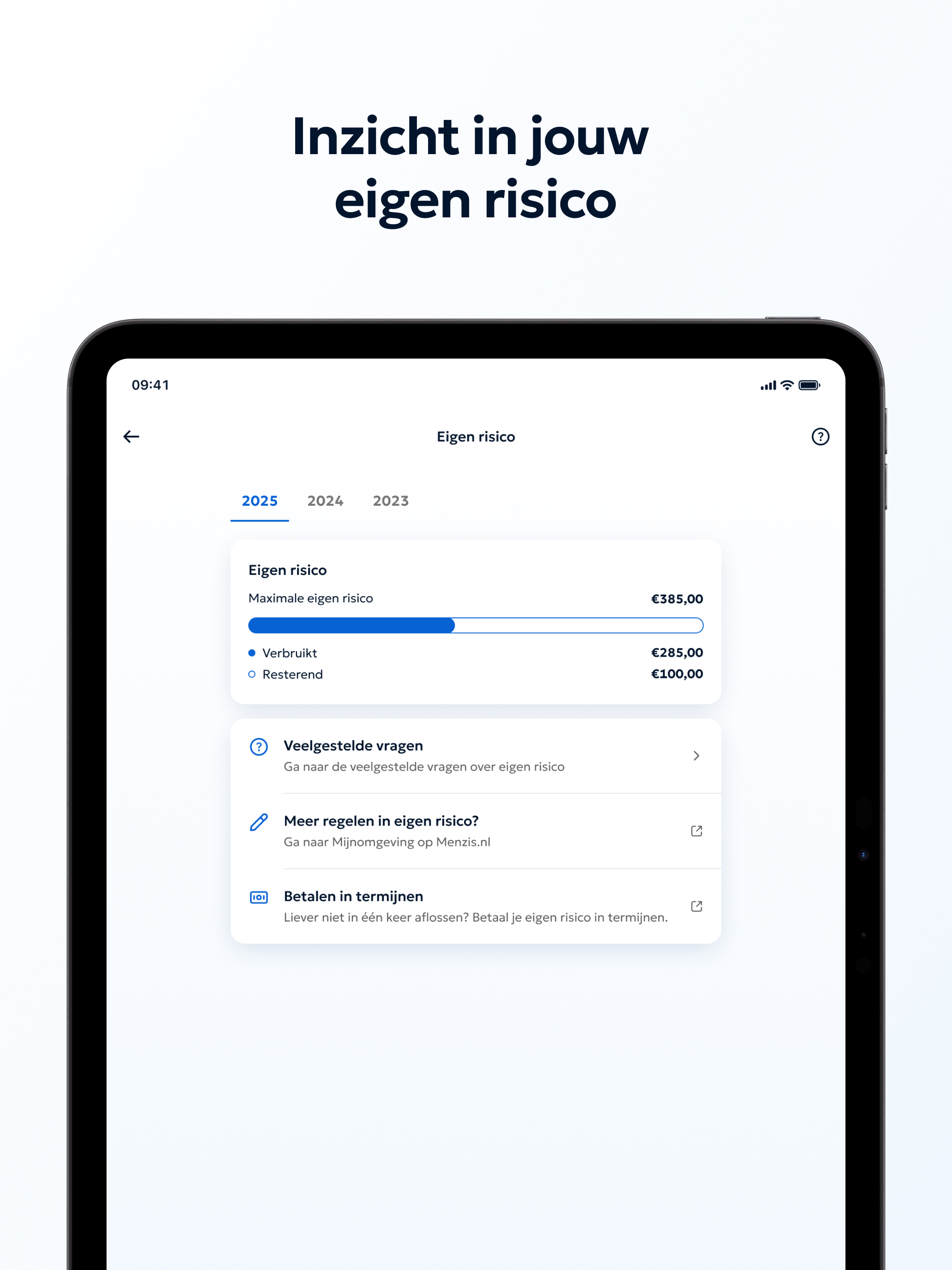 Menzis app screenshot 8