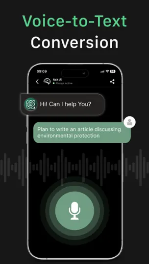 Screenshot von KI Chat: KI Chatbot Deutsch auf dem iPhone 7