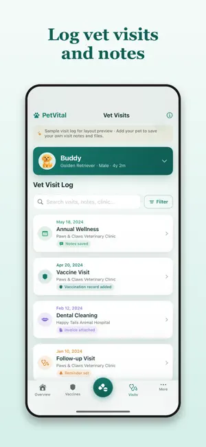 PetVital - Vaccine Log screenshot 4