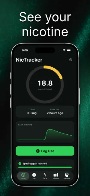 Nicotine Tracker - NicTracker screenshot 1