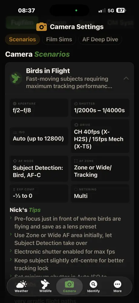 Wildlife Photographers Toolkit screenshot 2