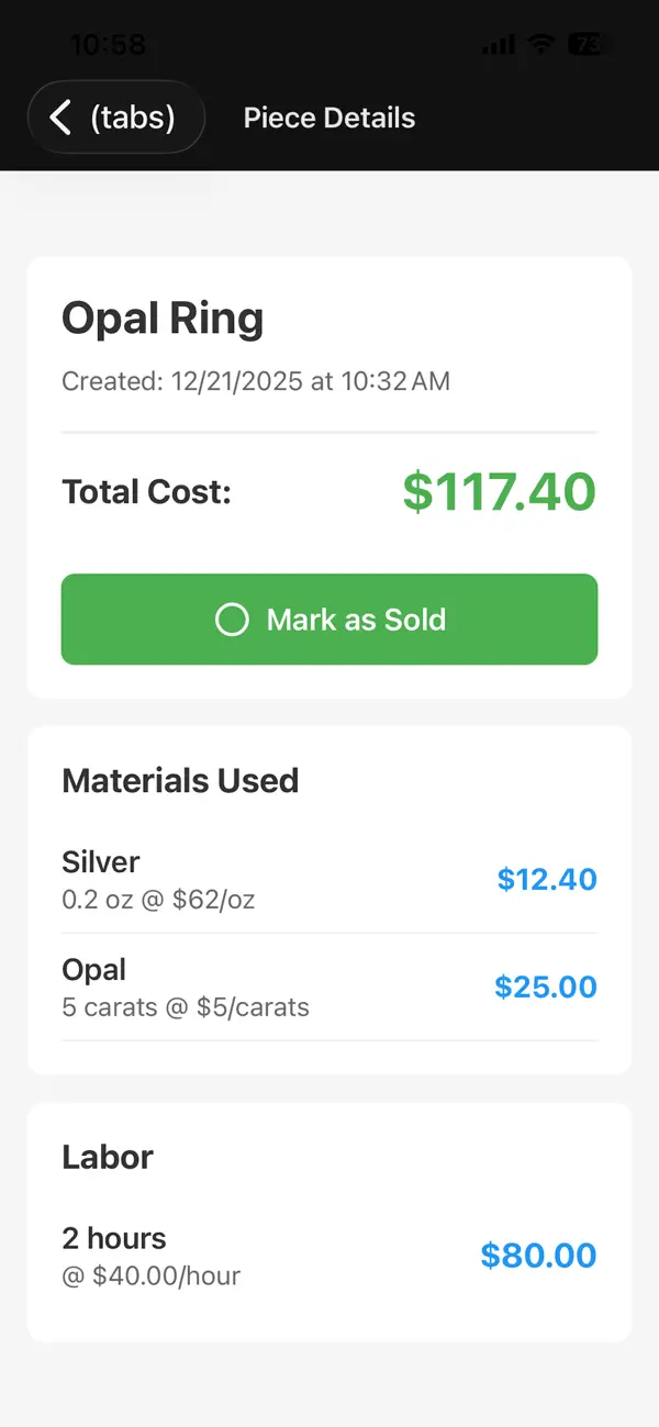 Screenshot #1 pour PiecePricer