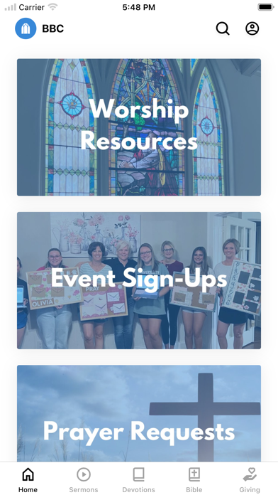 Benson Baptist Church Screenshot