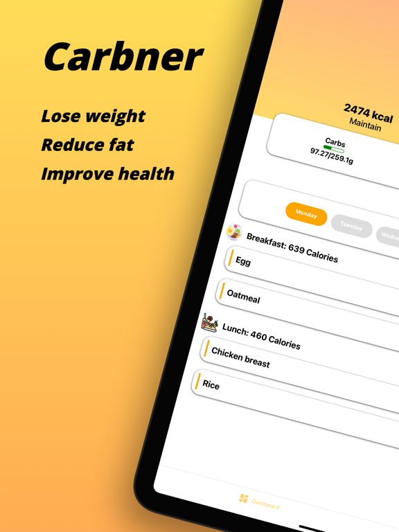 Screenshot #5 pour Carb Cycling Tracker・Carbner