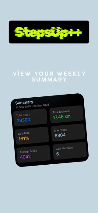 Daily Steps Counter: StepsUp++ Screenshot 4 of 7