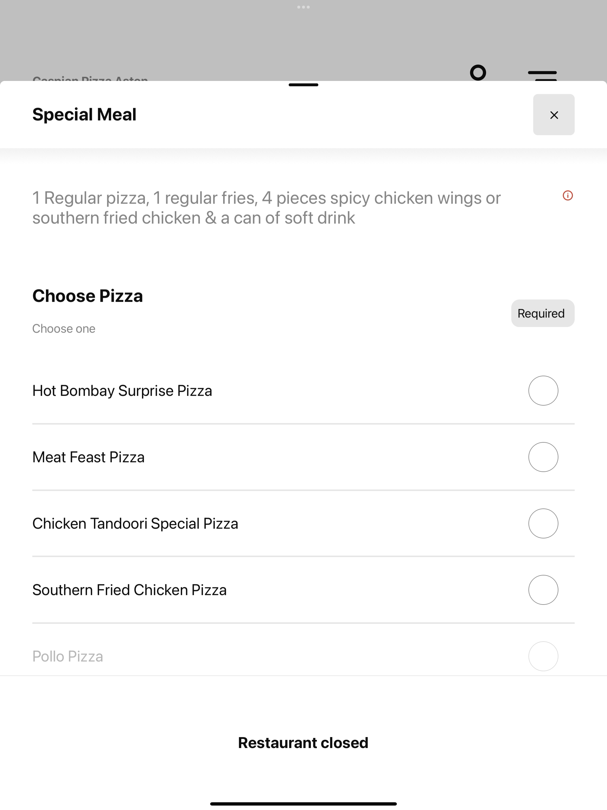 Caspian Pizza Aston
