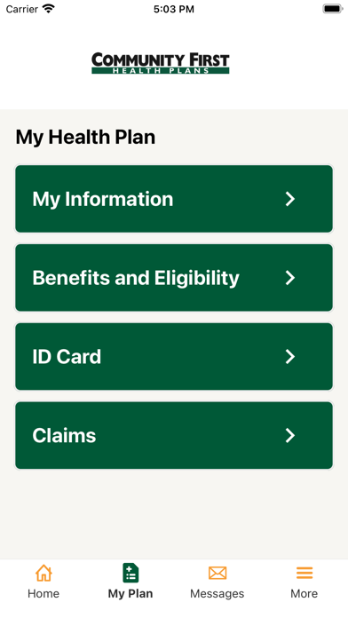 CFHP Portal Screenshot