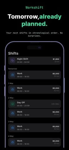 Shift Calendar - Work Planner screenshot