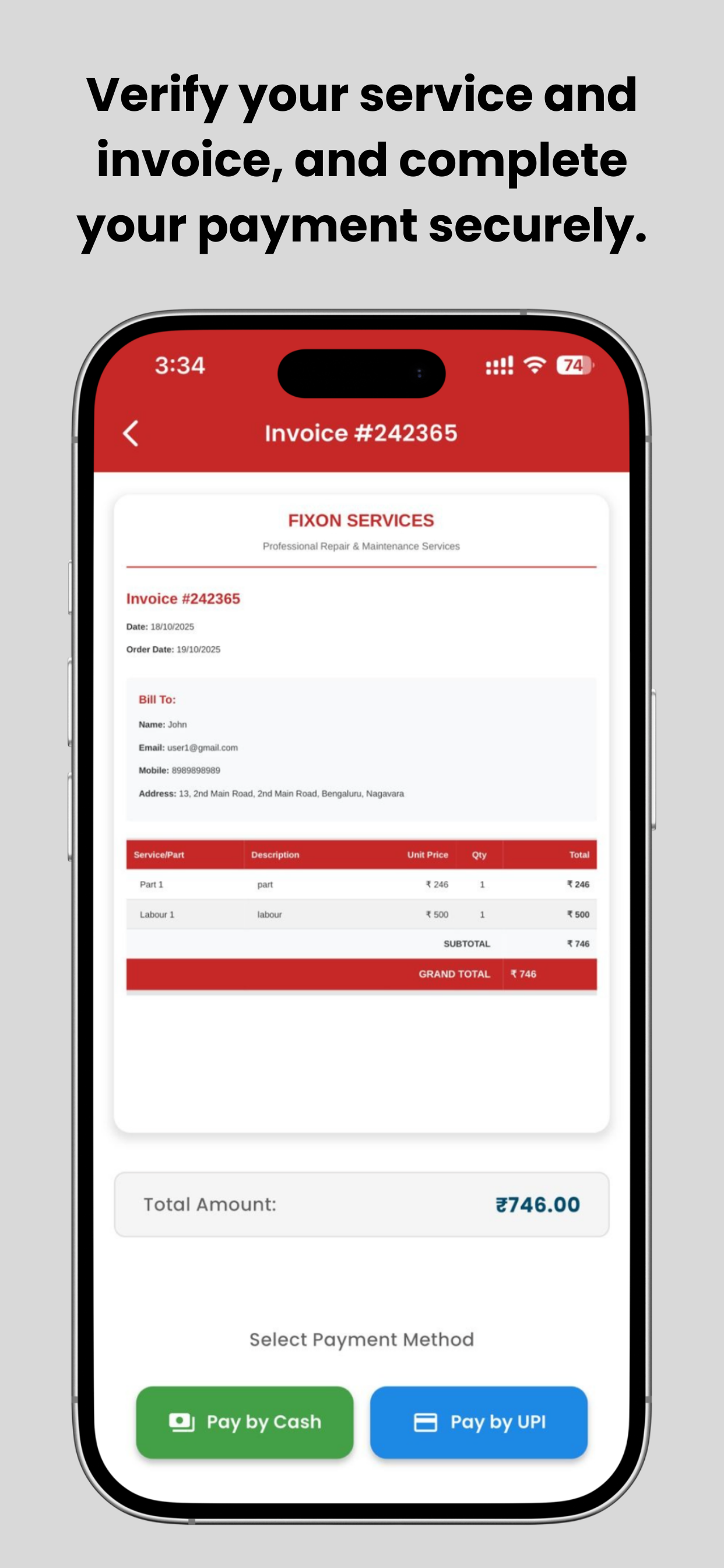 Fixon Customer screenshot 4