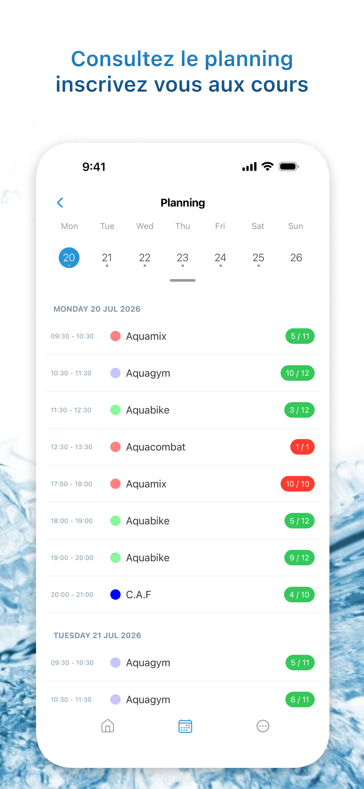 Aquasession screenshot 3