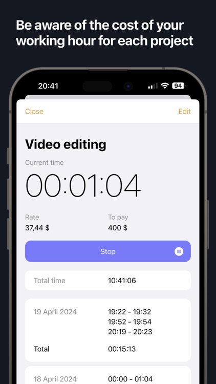 TimeCost Tracker screenshot-4