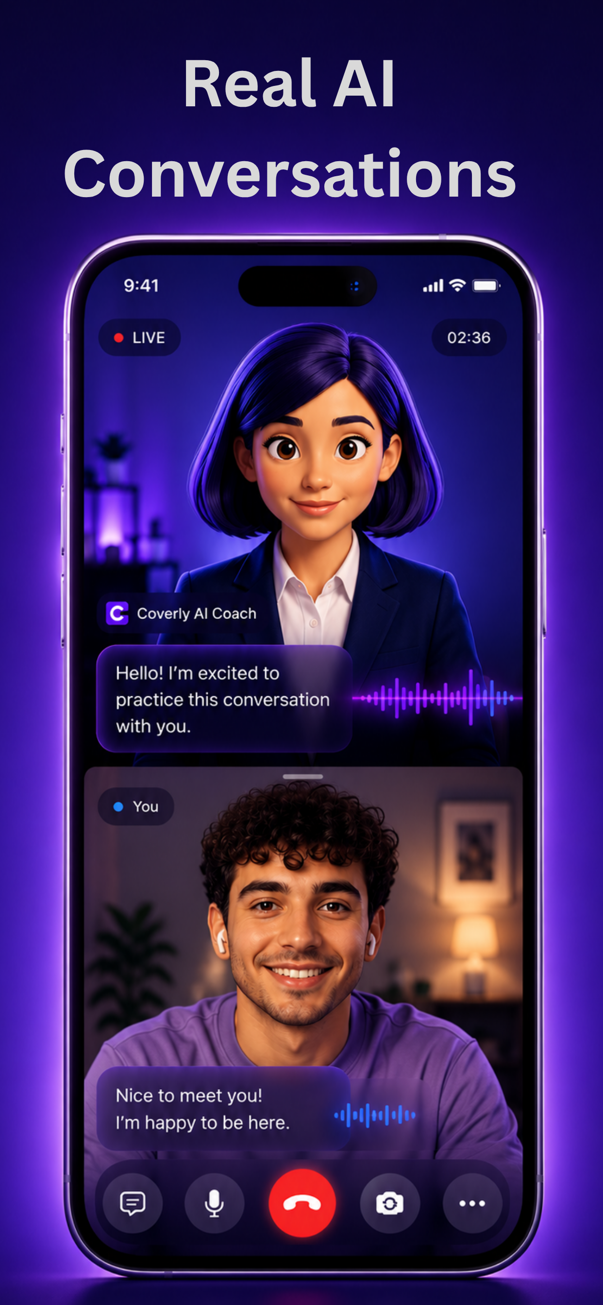 Coverly: AI Language Tutor screenshot 2