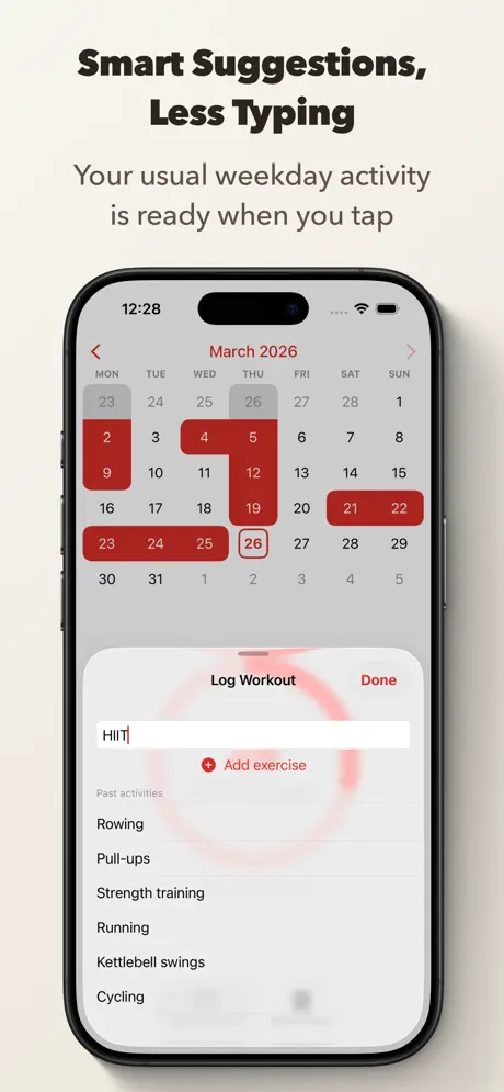 Simplest Workout Tracker screenshot 2