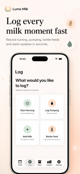 Luma Milk: Nursing Tracker Screenshot 2 of 5