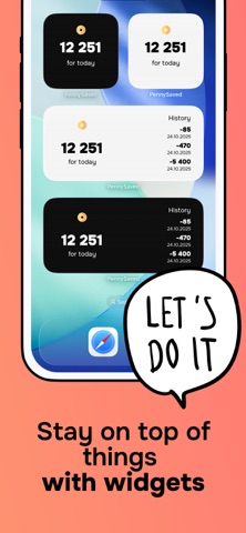 PennySaved: Track Expenses iPhone screenshot