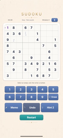 Sudoku Mint: Number Puzzle Screenshot 2 of 5