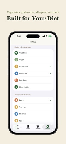 Diety Dinner Planner Screenshot 5 of 6