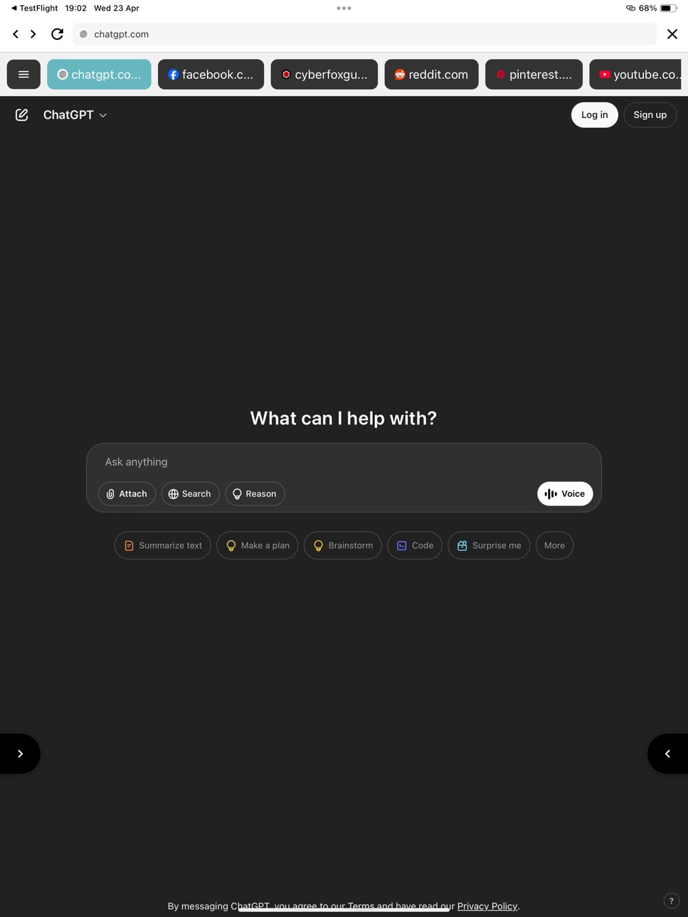 iPad screenshot