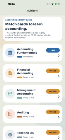 Accounting Memory Games Screenshot 1 of 10