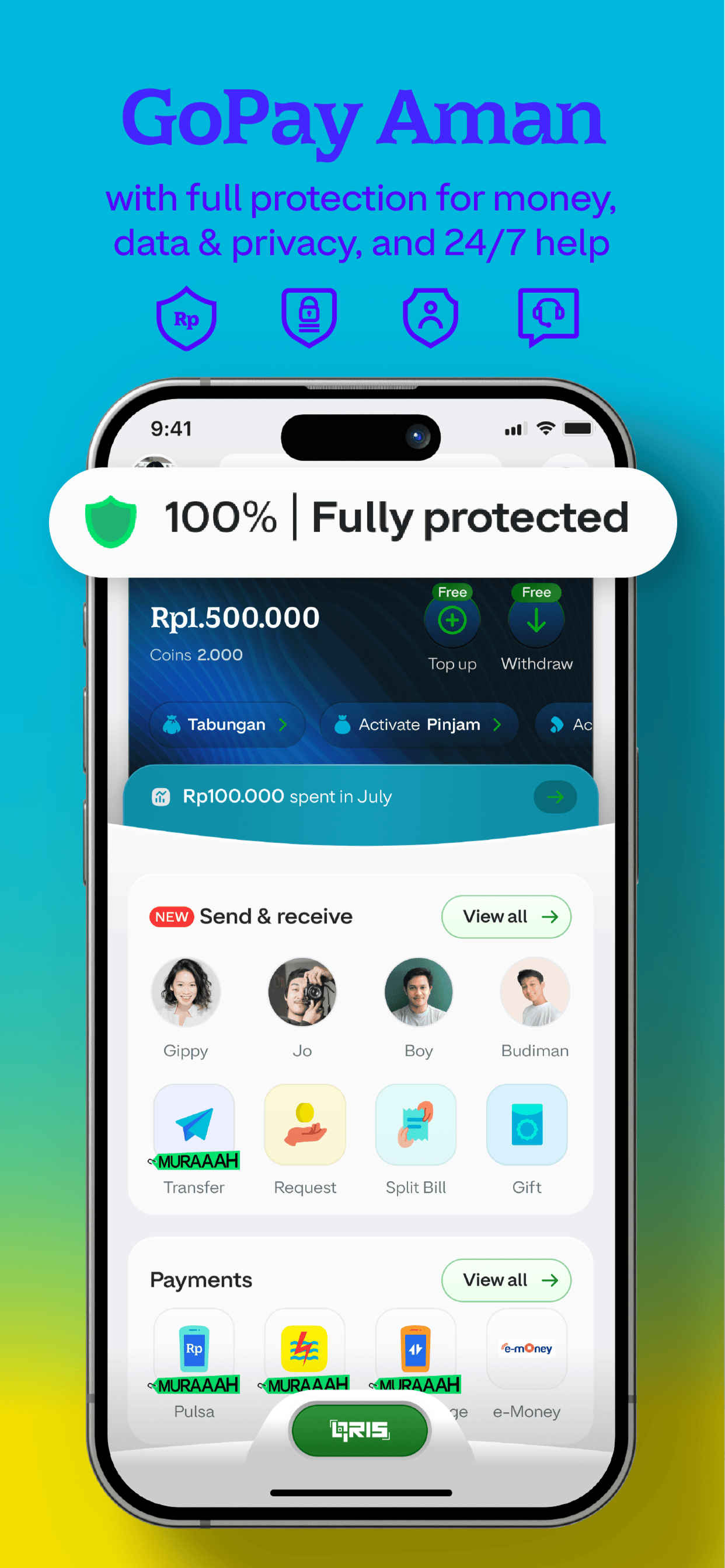GoPay: Transfer Pulsa Bills