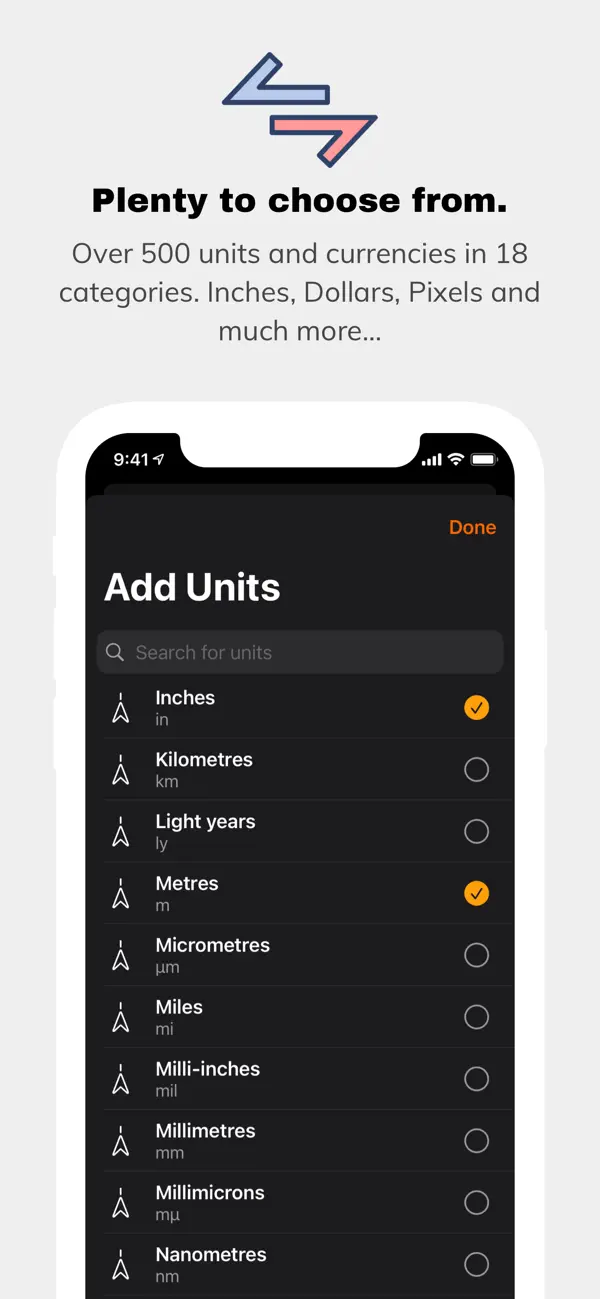 Screenshot #3 pour Unity: The Best Unit Converter