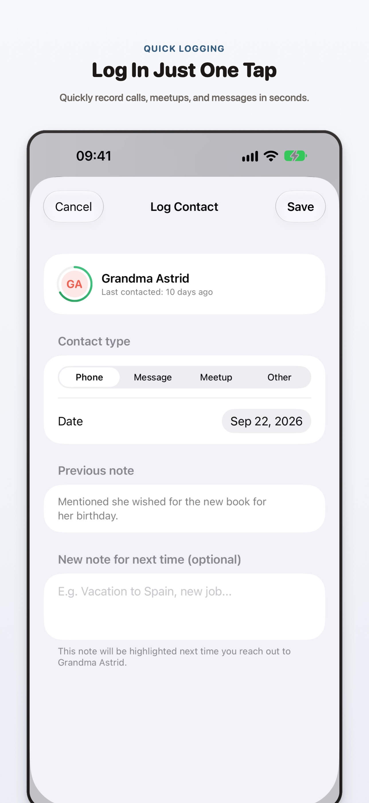 Screenshot 4 of Must – Keep in Touch