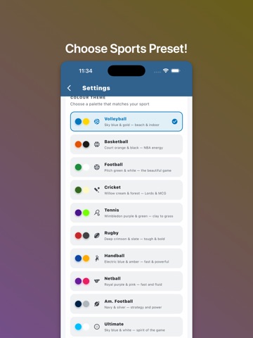 Captain's Team Maker iPad screenshot