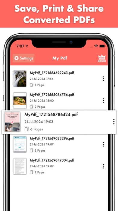 Photo to PDF converter - maker Screenshot