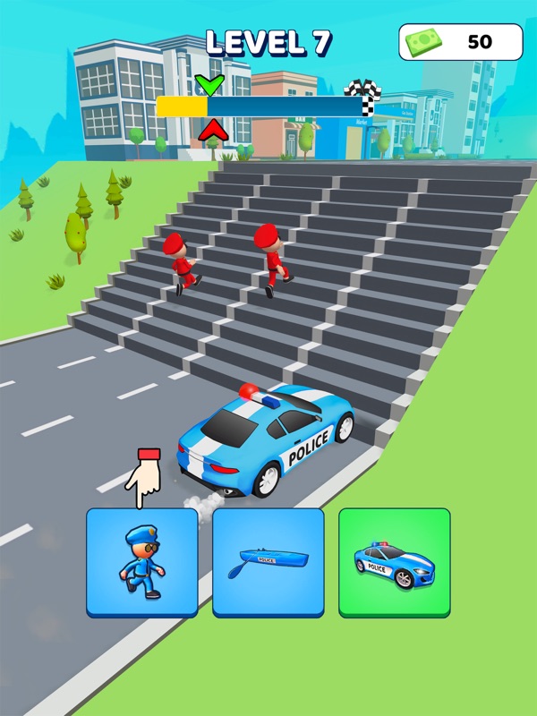 Transform: Police Car Race screenshot 9
