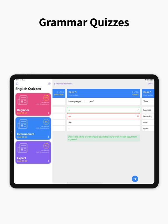 Use of English PRO iPad screenshot 7 - Education app