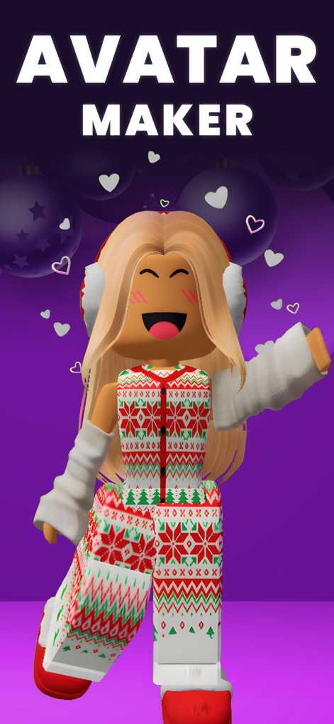 Skins & Avatars Clothes Maker - This app allows users to design unique characters, featuring custom hairstyles and festive winter clothing for immediate impact.