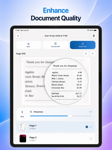 FiriScan: PDF Document Scanner iPad screenshot