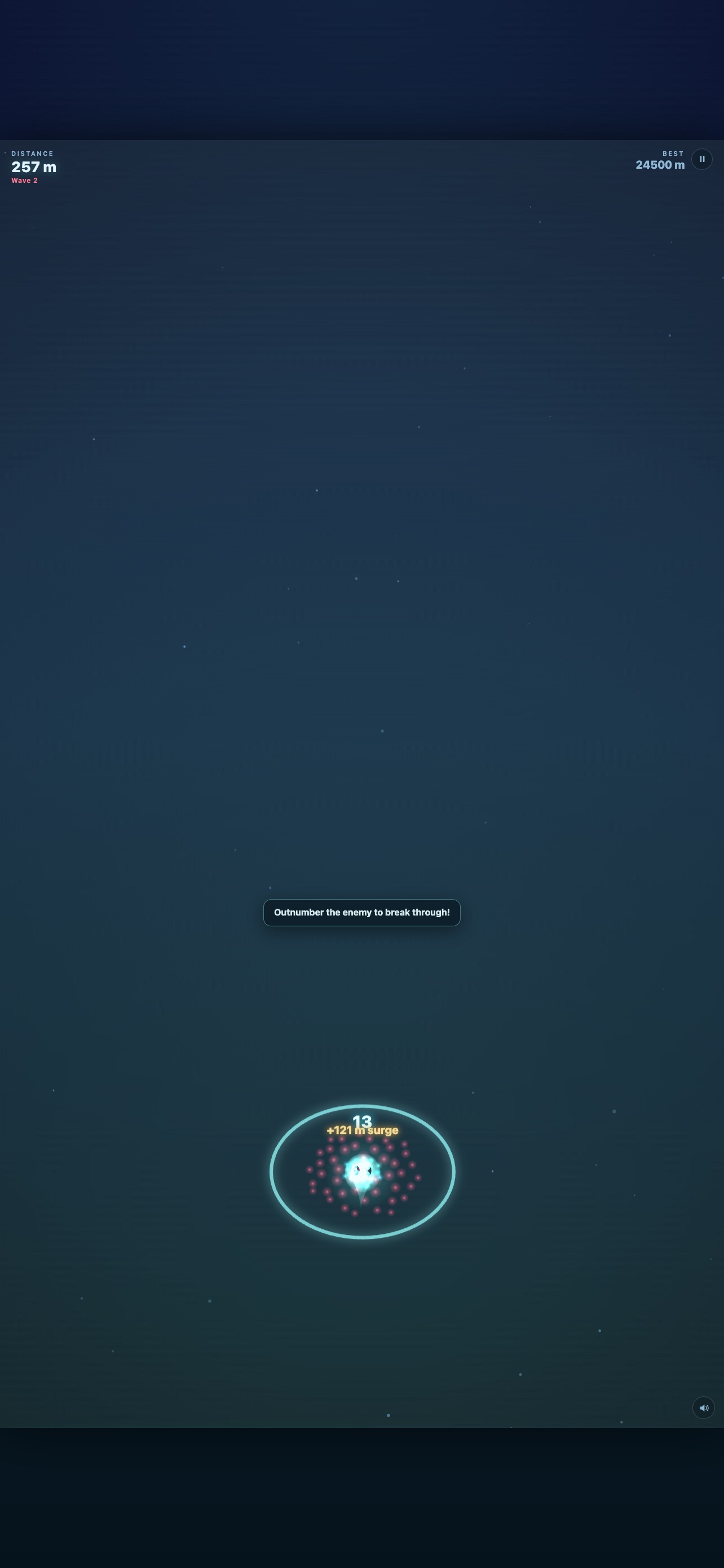 Screenshot 5 of Lumen Drift: Swarm vs Void