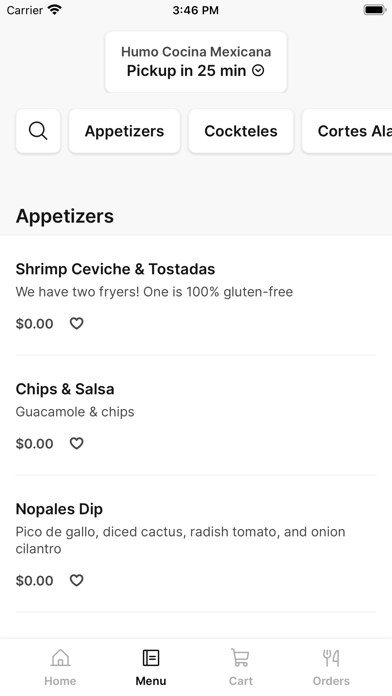 Humo Cocina Mexicana iPhone screenshot 2 - Food & Drink app