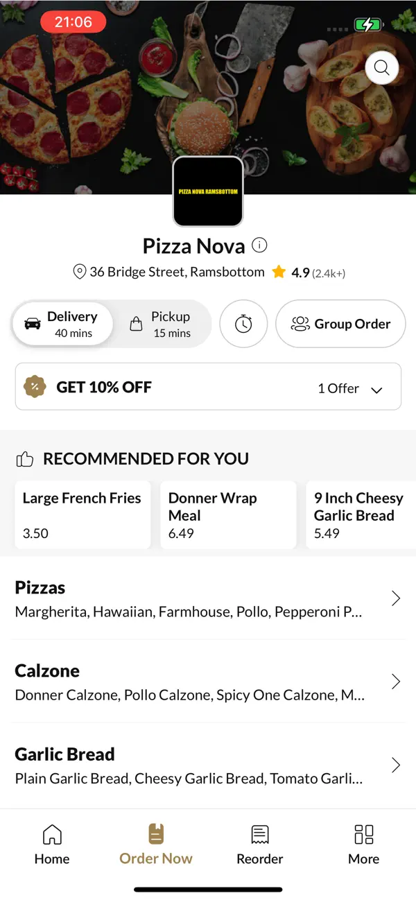 Screenshot #2 pour Pizza Nova Ramsbottom